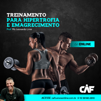 CURSO ONLINE DE TREINAMENTO PARA EMAGRECIMENTO E HIPERTROFIA MUSCULAR